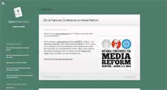 Desktop Screenshot of blog.opengovernment.org