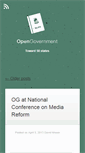 Mobile Screenshot of blog.opengovernment.org